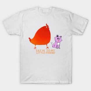 Feisty Fowl and Feline Fashion T-Shirt